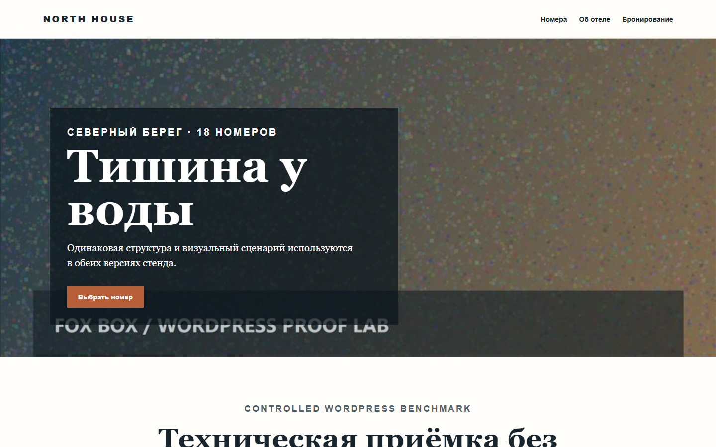 Контролируемая WordPress-страница после повторного performance gate